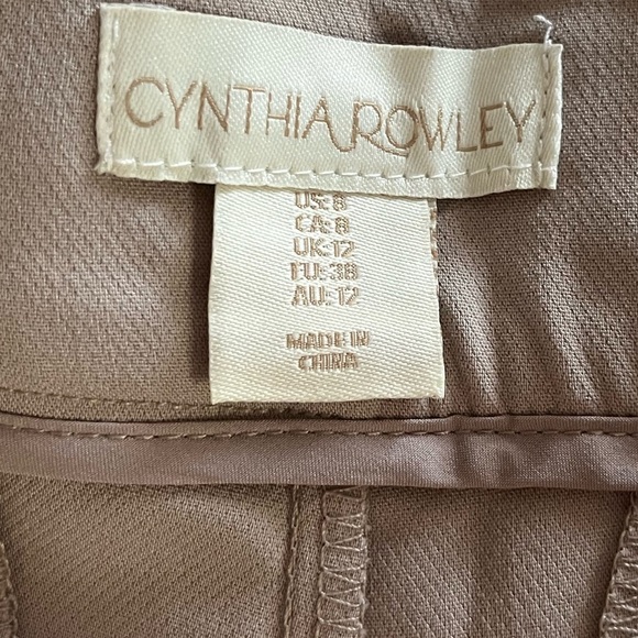 New! Cynthia Rowley Women's High Waist Taupe Shorts Women’s Size 8 - Picture 2 of 12